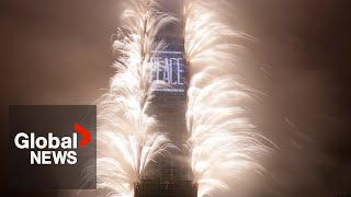 Londons 2021 fireworks 🎆 Happy New Year Live 🔴 BBC [upl. by Ines]