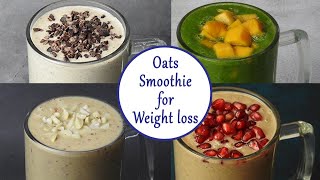 Oats Smoothie for weight loss No Milk No Curd No Sugar  Oats Breakfast Smoothie  Smoothie [upl. by Sybley]