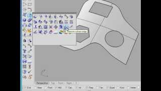 Rhino 5 Tutorial  Untrim and Remove  InfiniteSkills Training [upl. by Sonia515]