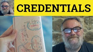 🔵 Credentials Meaning  Credential Examples  Credentials Definition  Credential Credentials [upl. by Ykcor]