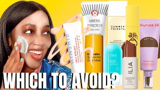 Trying 13 Mineral Sunscreens in 13 Mins on Darker Skin [upl. by Inalaeham502]