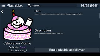 How to get Celebration Plushie  ROBLOX Find The Plushies [upl. by Trebmer]