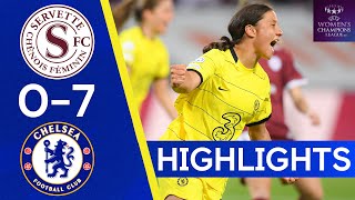 Servette 07 Chelsea  Kerr amp Kirby Shine As The Blues Score Seven  Champions League Highlights [upl. by Neille488]