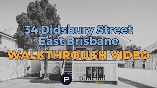 Walkthrough  34 Didsbury Street East Brisbane [upl. by Nich]