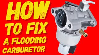 HOW TO FIX A FLOODING WALBRO CARBURETOR [upl. by Tabby]