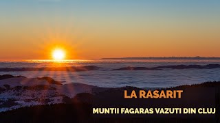 Rasarit pe Muntele Mare  panorama spre Muntii Fagaras [upl. by Nale548]