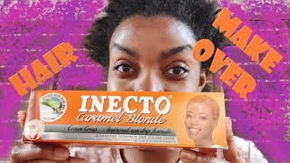 DIY HAIR MAKEOVER  USING INECTO CARAMEL BLONDE [upl. by Jeminah]