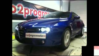 Reprogrammation stage 2 DPF off Alfa Roméo Brera 24 JTD 200 185233ch o2programmation [upl. by Ezirtaeb]