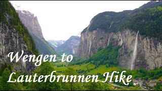 Wengen to Lauterbrunnen Hike [upl. by Sandell]