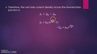 Ideal Diode Equation [upl. by Dart]