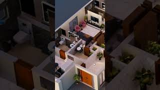 1Kana House 3D Isometric View Design architecture isometricdesign construction interiordesign [upl. by Kcirdor744]