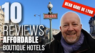 10 Affordable Boutique Hotels in Paris near Gare du Lyon [upl. by Demmahom]