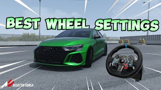 Best Wheel Settings For Assetto Corsa 2024 Logitech G29 [upl. by Parke]