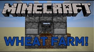 Minecraft Super Fast Wheat Farm Tutorial 112 Ready [upl. by Caritta]