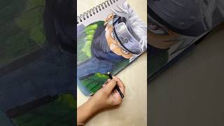 Kakashi Hatake Sketch  Naruto Art series part2 trending kakashihatake naruto vanArt [upl. by Sualohcin]