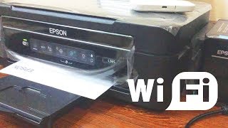 How To Connect EPSON L365 Printer to WiFi Network [upl. by Andromache]