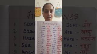 Homophone Word in Hindi and English knowno [upl. by Becki680]