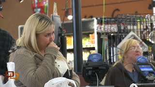 Caught on camera Grocery store shoppers get a surprise [upl. by Temhem]