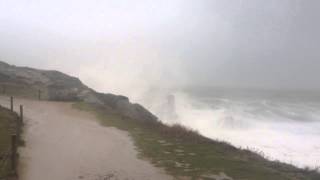 Tempête Dirk Janvier 2014 Cote sauvage Quiberon [upl. by Essie]