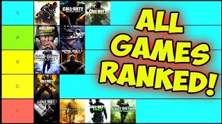 ALL COD Games RANKED Which is best [upl. by Ahsinnod358]