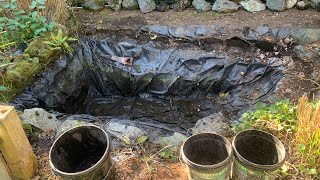 Replacing a pond liner [upl. by Marybelle69]