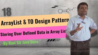 18  Using ArrayList in Java TO design pattern amp storing user defined data in Array List [upl. by Calvano341]