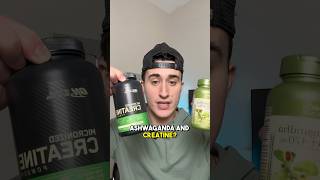 Creatine AND Ashwagandha ⁉️😳 creatine ashwagandha supplements fitness cortisol [upl. by Ekaj]