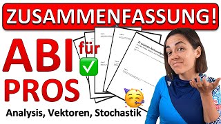 🚀🚀🚀 MEGA ZUSAMMENFASSUNG MATHE ABI 2024  75 ORIGINALE Abitur Aufgaben Analysis Vektoren Stochastik [upl. by Ymmat885]