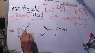 iupac name of terephthalic acid in Hindi  Surendra khilery [upl. by Ailecnarf]