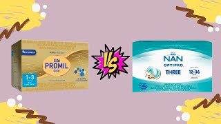 PROMIL GOLD VS NAN OPTIPRO NUTRITION FACTS BASED REVIEW MILK FOR 13 YEARS OLD [upl. by Nadbus]