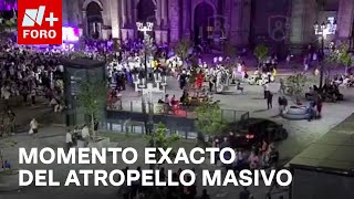 Momento en que camioneta arrolla a decenas de fieles en la Catedral de Guadalajara  Las Noticias [upl. by Pirali]