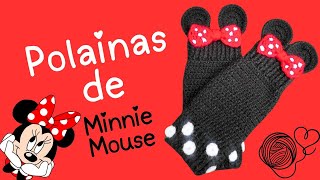 Polainas de Minnie Mouse Tejidas a Crochet ❤️polainas crochet minniemouse [upl. by Jacobah144]