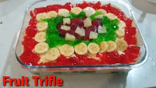 Fruit Trifle very easy recipe [upl. by Gracia]