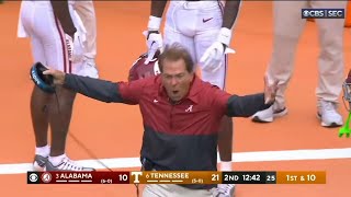 Alabama botched punt return leads to Tennessee TD [upl. by Dennie]