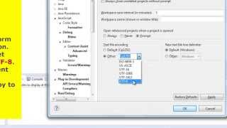 Eclipse IDE  UTF8 [upl. by Ieso]