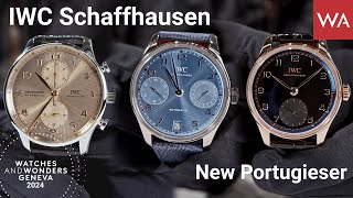 IWC SCHAFFHAUSEN Portugieser New cases and beautiful dials presented at Watches and Wonders 2024 [upl. by Aihsinyt174]