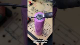 Solder With One Drop Flux Easily Apply Tin solderingequipment [upl. by Annohsak]