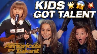 Grace VanderWaal Sofie Dossi And The Most Talented Kids Wow  America’s Got Talent [upl. by Halverson]