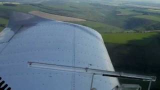 Eurostar finals and landing at Compton Abbas Dorset UK 1252010 [upl. by Yunick]