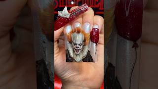 PENNYWISE nail art 🤡💅🏻 nailart shorts naildesign nailartist nailartdesigns nailsgelnails [upl. by Irtak185]