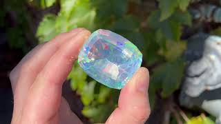 189ct Faceted NonHydrophane Opal Gemstone [upl. by Scott]