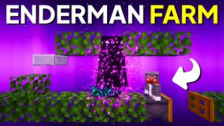 Worlds EASIEST Enderman Farm 121  No Endermite or Redstone [upl. by Emilia643]