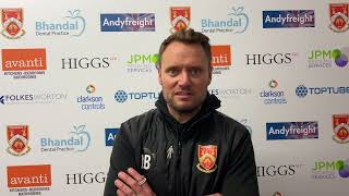 Leon Broadhurst  Stourbridge FC v Stamford AFC  Post Match Interview [upl. by Solakcin]