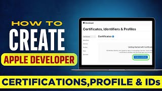 Create Apple Developer Certificates Provisioning profiles and AppIDs 2024 [upl. by Akirehs20]