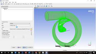 creating setup for the impeller amp volute combined whole pump setup  using ANSYS CFXno 5 [upl. by Ketty833]