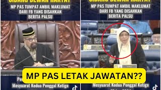 Dengan kejadian Memalukan di Parlimen ini MP PAS letak jawatan [upl. by Aimil]