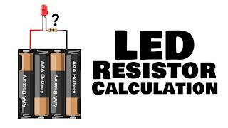 LED Resistor Calculation  How to Reduce Voltage with Resistor [upl. by Xonnel402]