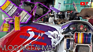 Vlog AkeeAhmad Edisi  Back To Basic Carb Mikuni Baca Qstarz Powder Sample Rim [upl. by Ecnerual]