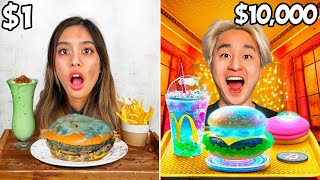 Eating CHEAP vs EXPENSIVE Food Challenge [upl. by Nimajaneb]