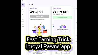 Fast earning trick iproyalpawns shorts viral trending short [upl. by Irab412]